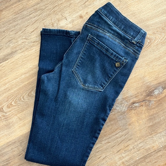 Democracy “Ab Solution” Dark Wash Ankle Skinny Jeans Size 4, 25" Inseam - Picture 2 of 2